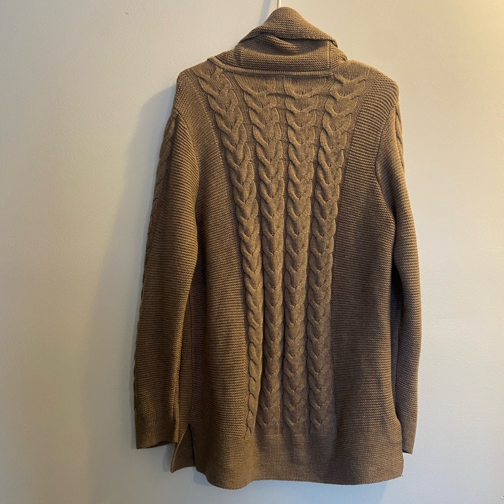 Calvin Klein Cable Knit Cowl Neck Sweater - Picture 6 of 7